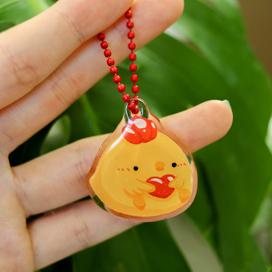 Heart Chonk Acrylic Keychain