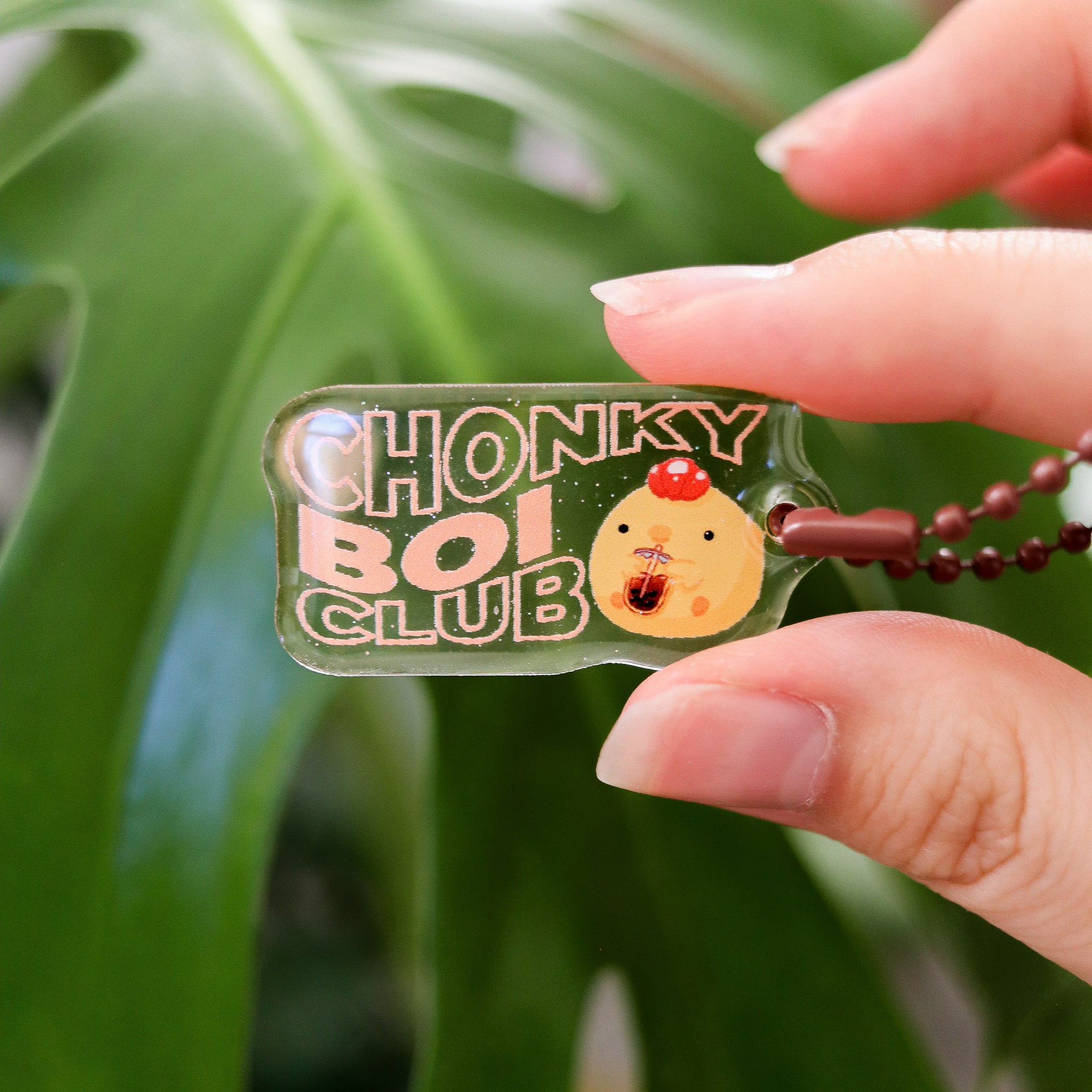 Chonky Boi Club Acrylic Keychain