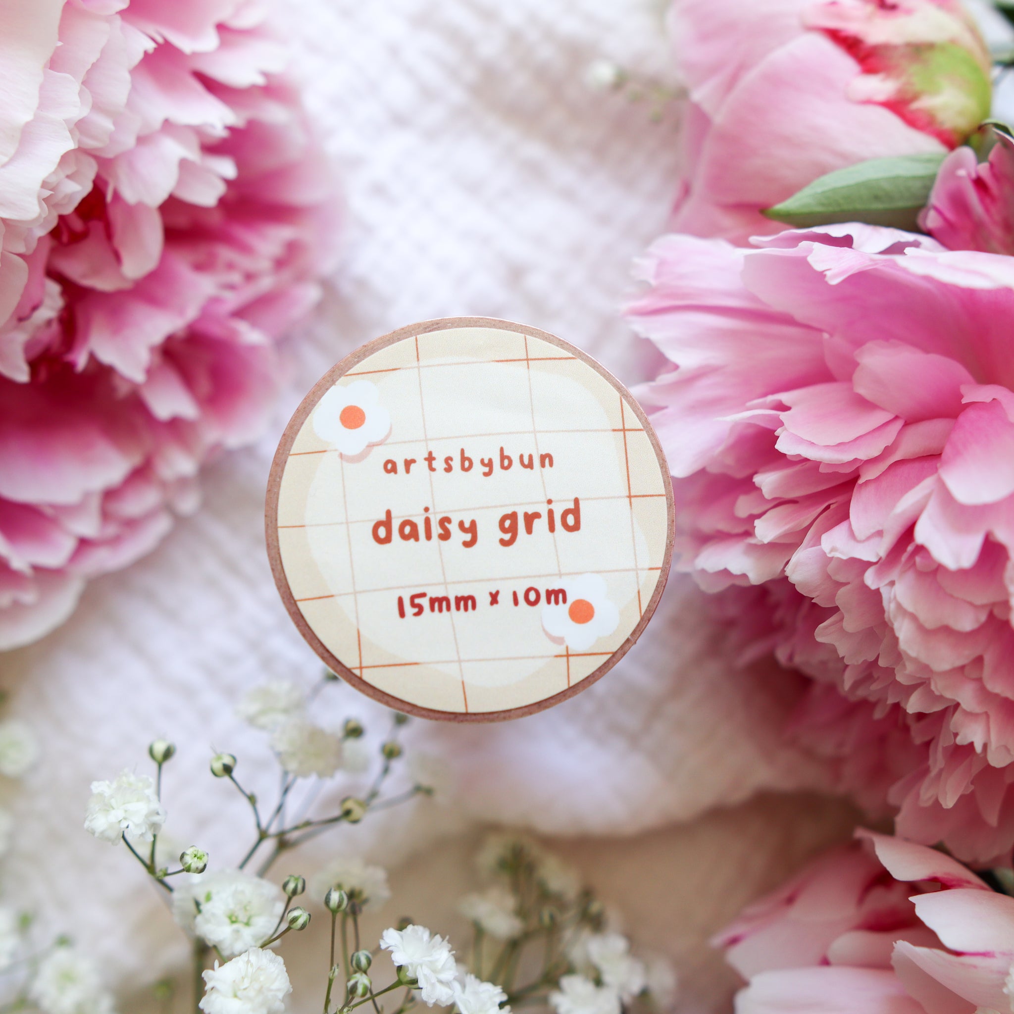 Daisy Grid Washi Tape