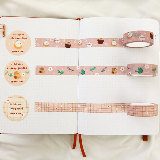 Daisy Grid Washi Tape