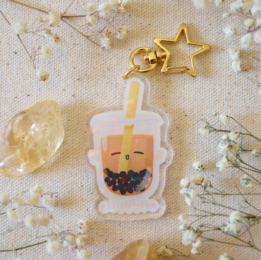 Positivi-tea Acrylic Keychain